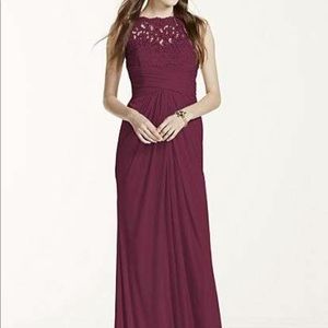 David’s bridal bridesmaid dress